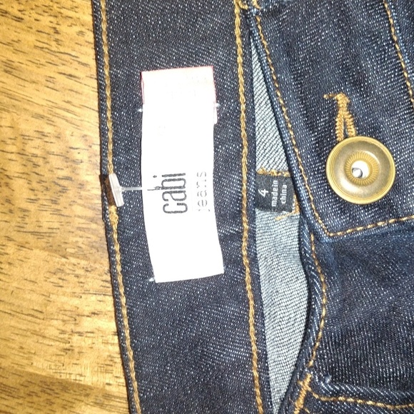 NWT Cabi Typically Trafalger High Straight Dark Wash Jeans 4 - Picture 4 of 6